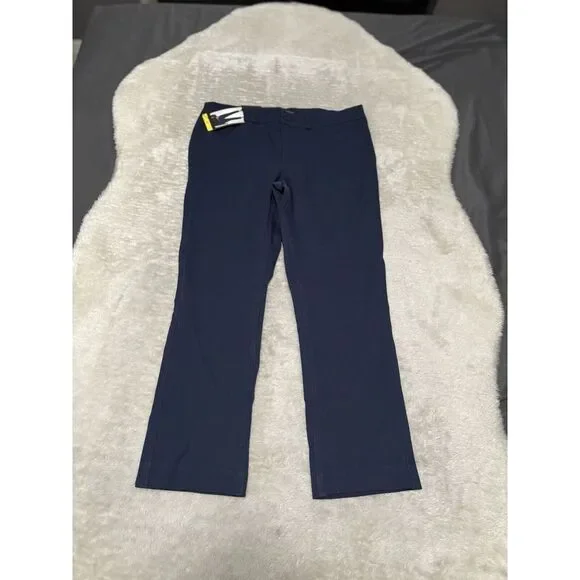 New Banana Republic Slim Straight Womens Blue Cropped Pants Size 6 - Picture 1 of 10